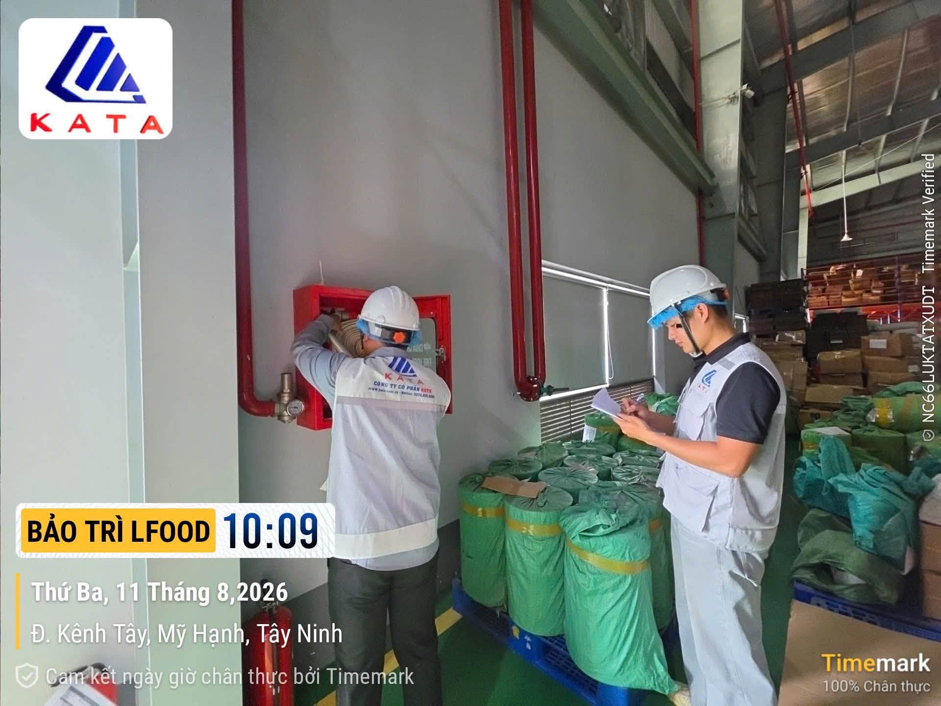KATA bảo hành định kỳ Nhà máy LFood – KCN Nam Thuận – ảnh 4