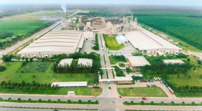 Toàn cảnh Nhà máy gỗ MDF VRG Dongwha, Minh Hưng, Bình Phước – KATA thi công PCCC